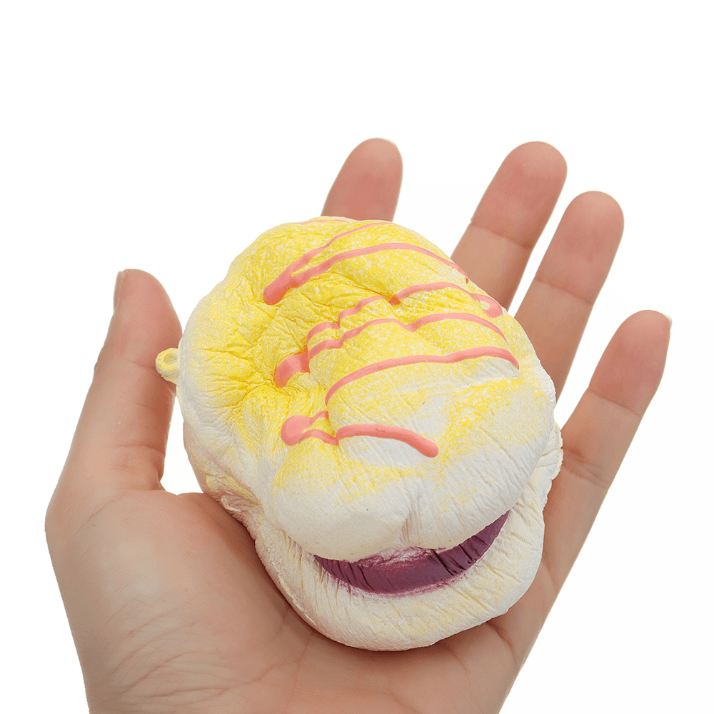 Cremefarbenes Ananas-Brotbeutel-Puff-Squishy, ​​8 cm, langsam steigendes Spielzeug, weiche Geschenkkollektion