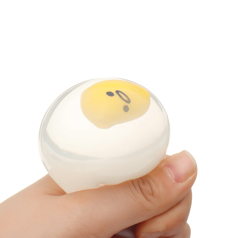 Squishy Yolk Grinding Transparent Egg Stress Reliever Squeeze Stress Party Fun Gift