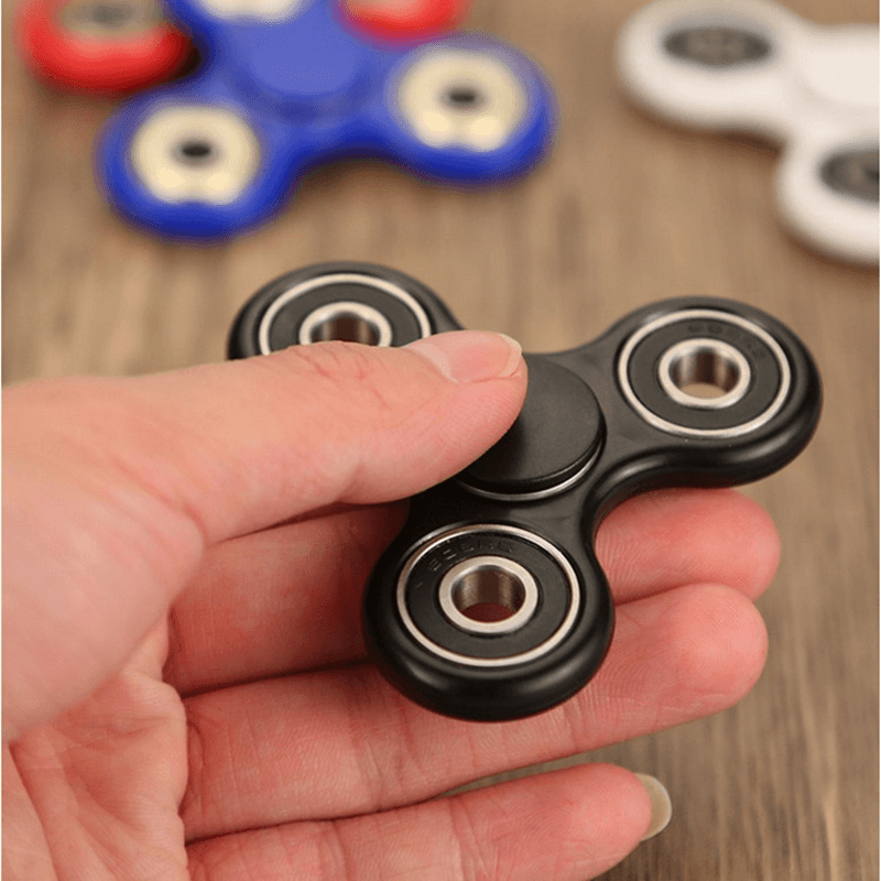 Fidget Hand Spinner Fingertips Gyro Stress Reliever Toy Tri Spinner Whiny for Autism and ADHD Kids