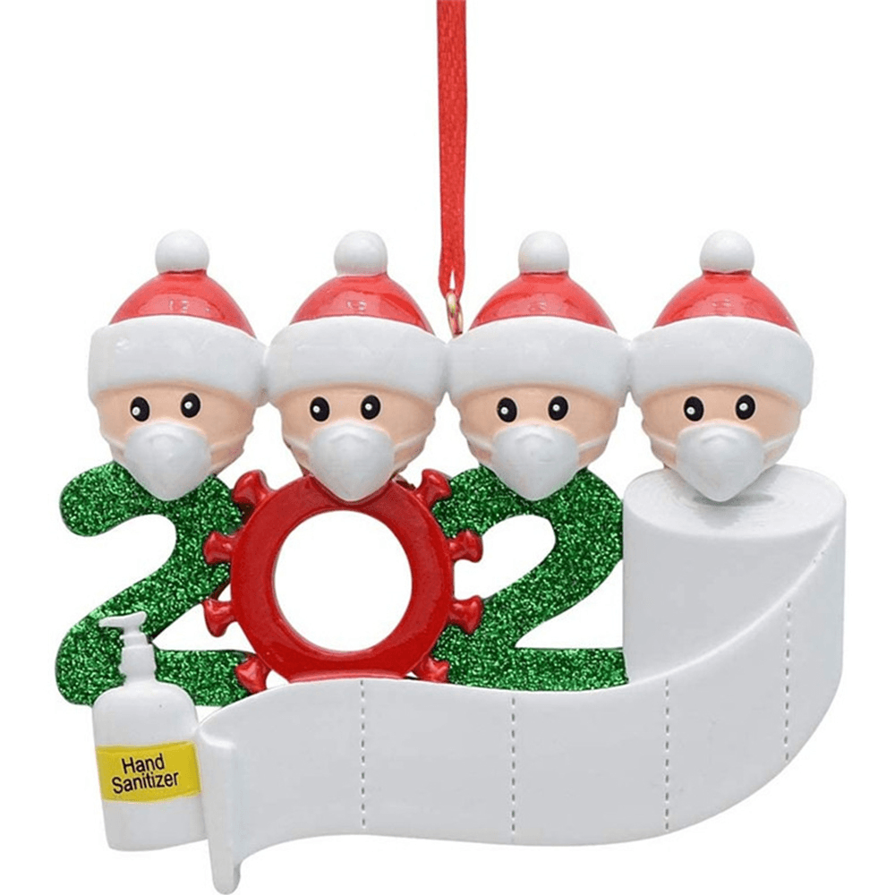 2020 estatuilla de Navidad adornos árbol de Navidad Santa Claus muñeco de nieve colgantes Acción de Gracias para regalo decoraciones para el hogar