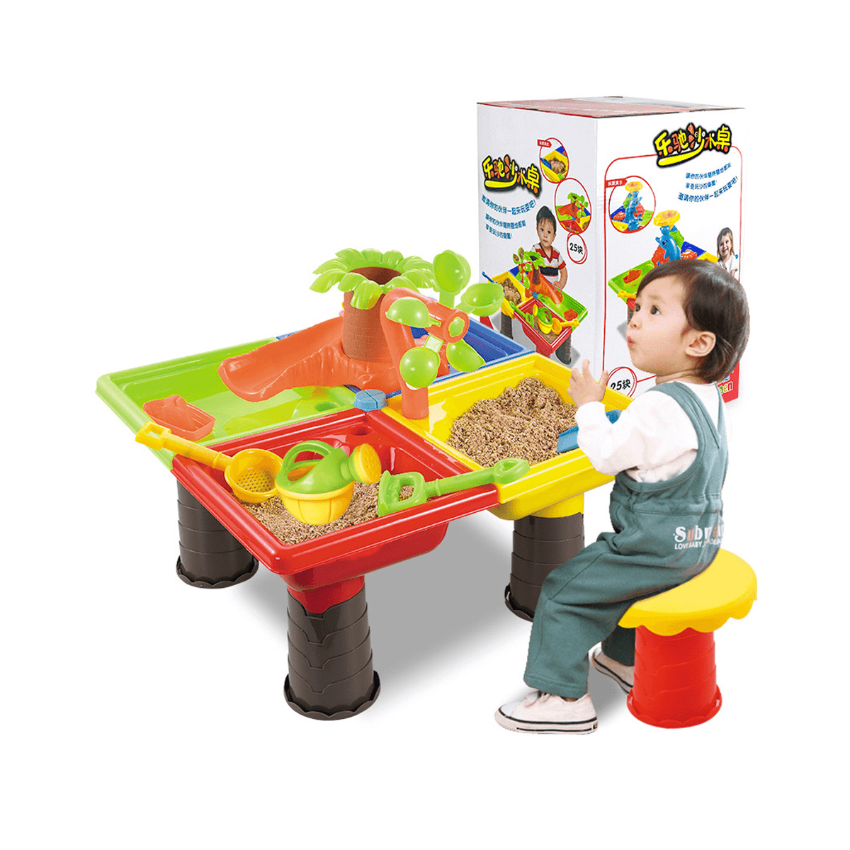 2 in 1 Multi-Style Sommer Strand Sand Kinder spielen Wasser graben Sanduhr spielen Sand Werkzeug Set Spielzeug für Kinder perfektes Geschenk