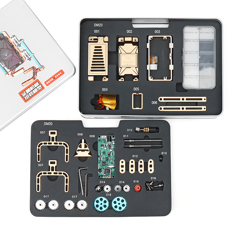 Teching Ganzmetall-Stirlingmotor DIY Modellsammlung Geschenk Entwicklungswissenschaftliches Spielzeug DM20