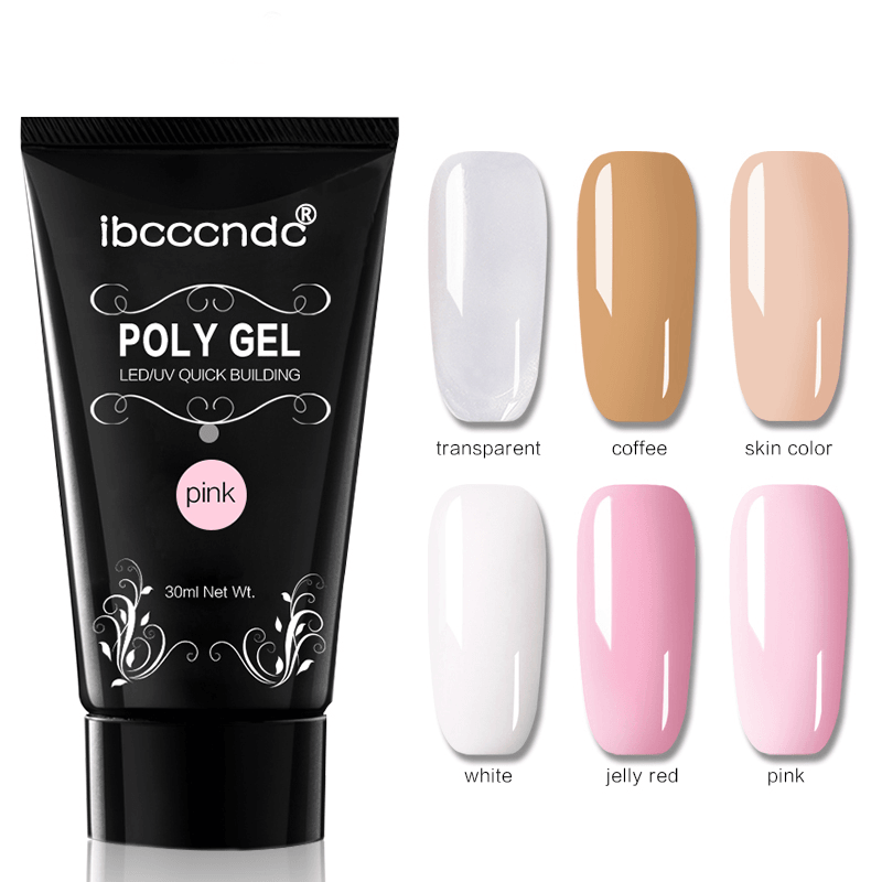 DANCINGNAIL Gel Nail Extension 6 Colors Nail Builder UV Gel