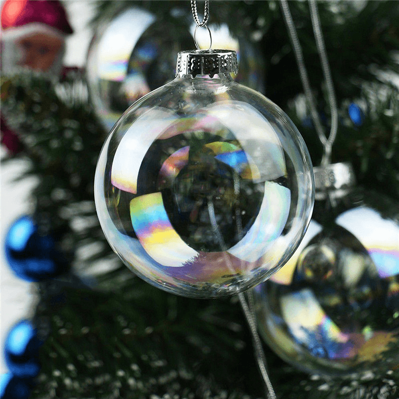 6CM Christmas Party Home Decoration Pearl Glass Ball Ornament Baubles Toys for Kids Children Gift