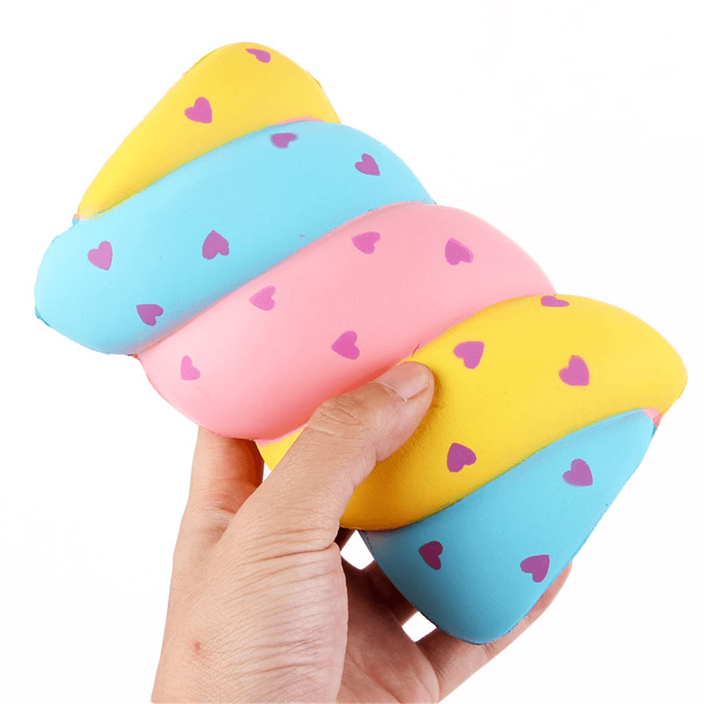 Zuckerwatte-Squishy, ​​14 x 9,5 x 5,5 cm, weich, langsam aufsteigend, mit Verpackung, Sammlung, Geschenk, Marshmallow-Spielzeug