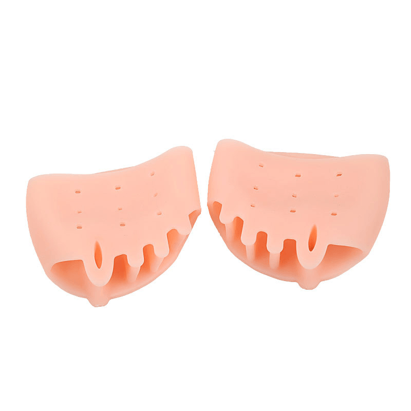 1 Pair Ultra Elastic Breathable Gel Toe Separator Bunion Corrector Pad Metatarsal Cushion for Hallux Valgus Hammer Toe