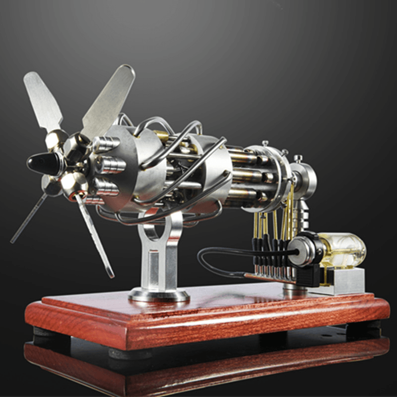 STARPOWER 16 Cylinder Hot Air Stirling Engine Motor Model Creative Motor Engine Toy Engine