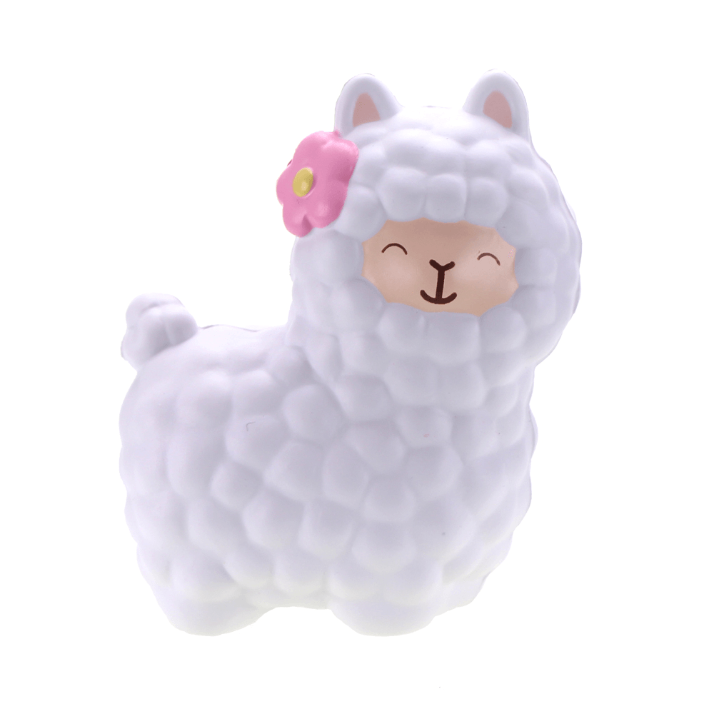 Vlampo Squishy Alpaca 17X13X8Cm Licensed Slow Rising Original Packaging Collection Gift Decor Toy