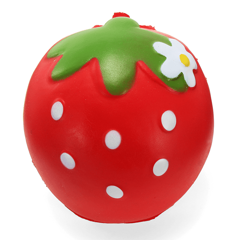 Squishy Half Strawberry 7Cm Soft Slow Rising Fruit Collection Gift Decor Toy