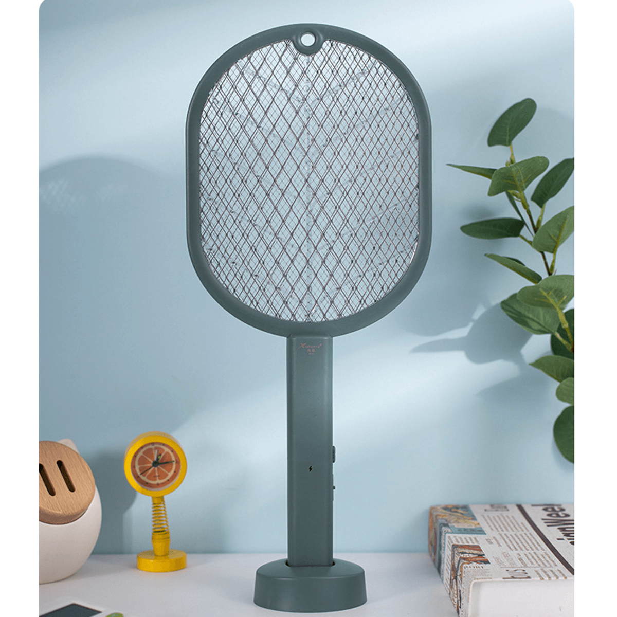 2700V Electric 4In1 Insect Racket Swatter Zapper USB Rechargeable Mosquito Swatter Kill Fly 3 Network Bug Zapper Killer Trap