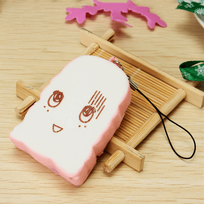 10PCS Squishy Jumbo Large Mini Random Bun Toast Cake Biscuit Collection Phone Straps Gift Decor Toy