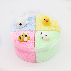 Four-Color Slime Unmixed Fruit Dessert Animal Snow Rice Cotton Mud Clay 120Ml