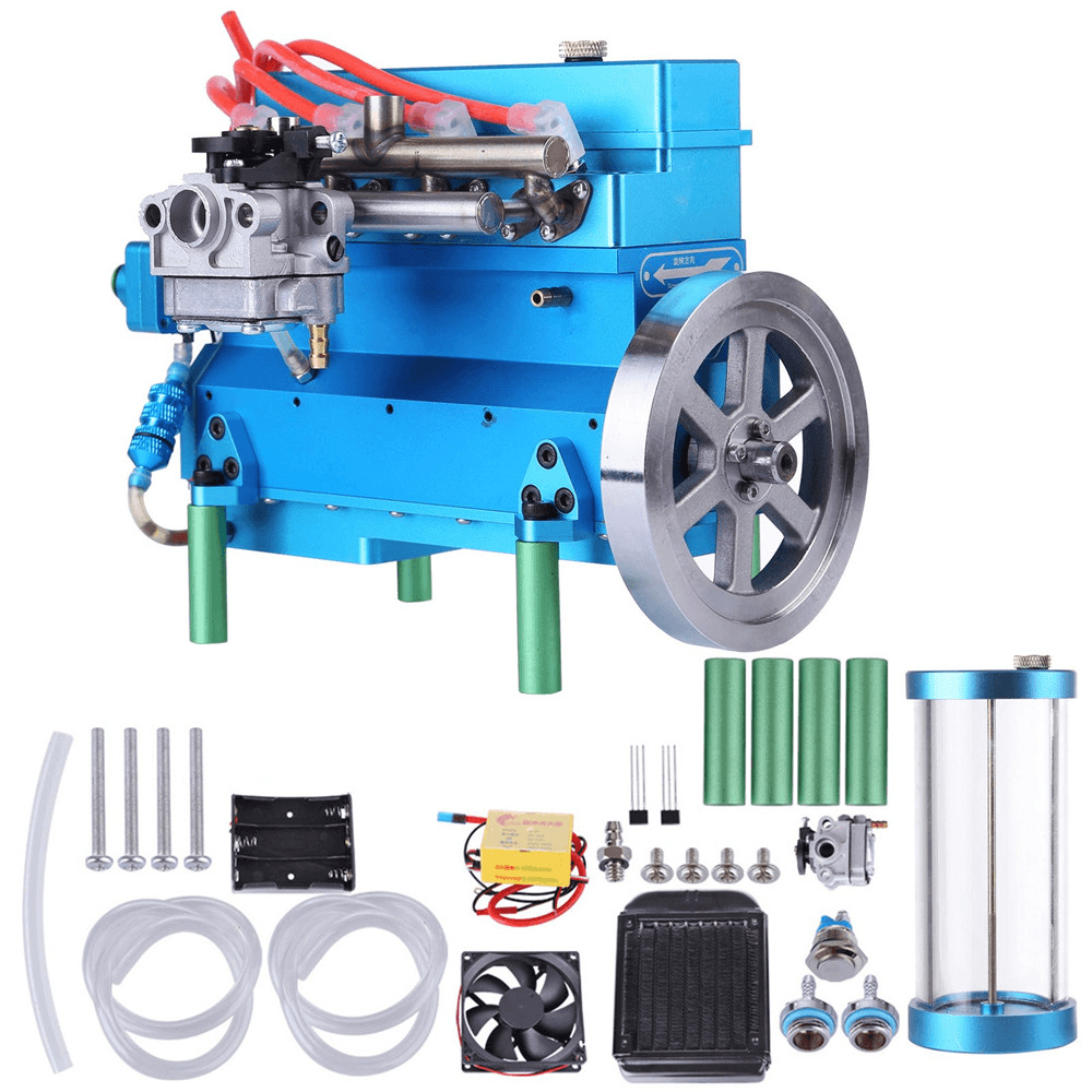 Four Cylinder Gasoline Engine Inline Model 32Cc Water-Cooled for DIY RC Car & Ship