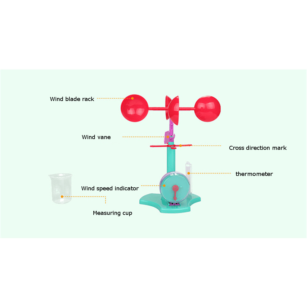 Exploring Kid Children'S Popular Science Educational Toys Wind Direction and Speed Experiment Toys