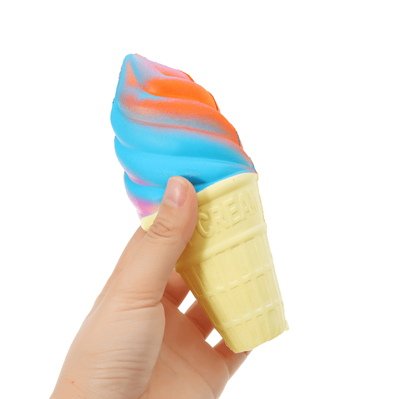 Colorful Ice Cream Squishy 14.5*6Cm Slow Rising with Packaging Collection Gift Soft Toy