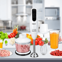 600W Portable Electric Blender Stick Whisk Juicer Mixer Handheld Vegetable Meat Grinder Food Chopper