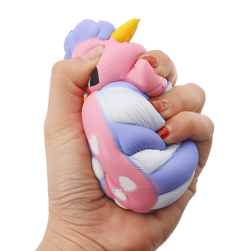 Unicornio Seahorse Squishy 15.5CM Lento Levantamiento Suave Perfumado Pan Pastel Llavero Niños Juguete