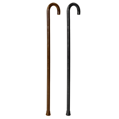 92Cm Wooden Walking Stick Cane Pole Non-Slip Crook Handle Sturdy Non-Slip Cane Climbing Sticks