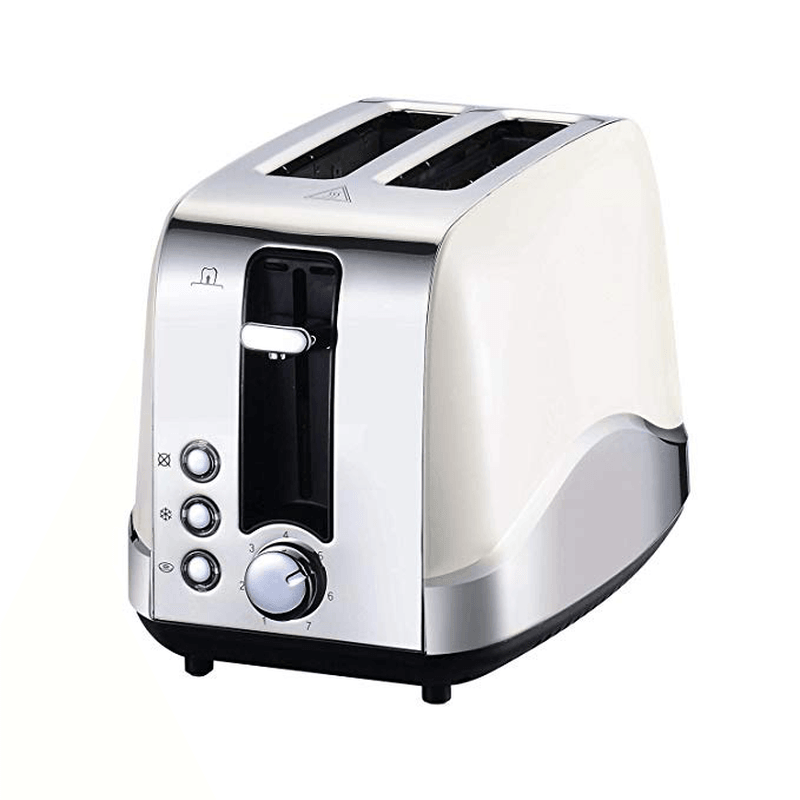 Fortune Candy 2 Slice Stainless Steel Toaster Wide Slot Bread Maker Temperature Control Toaster