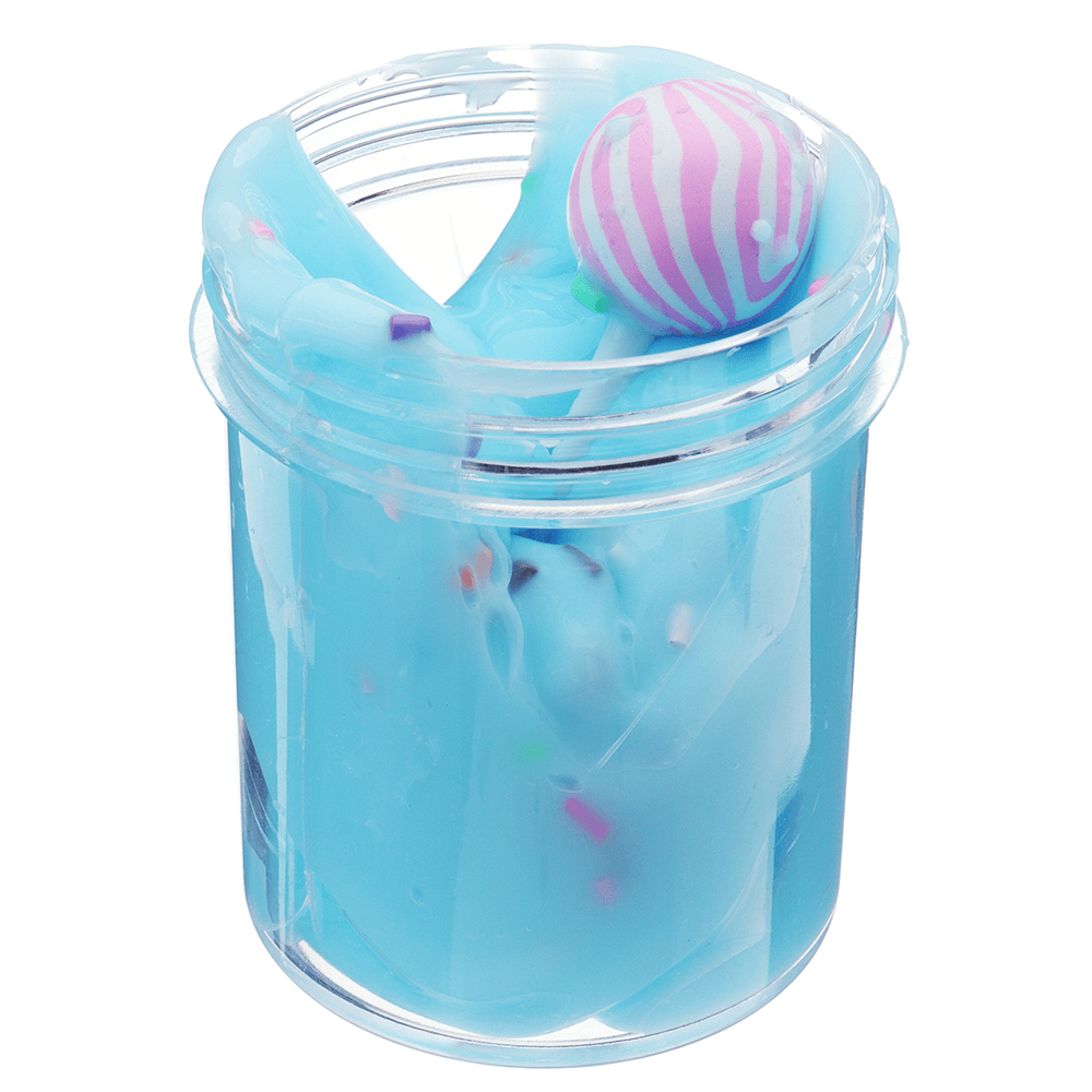 120ML Puff Slime Lollipop Cotton Mud DIY Gift Toy Stress Reliever