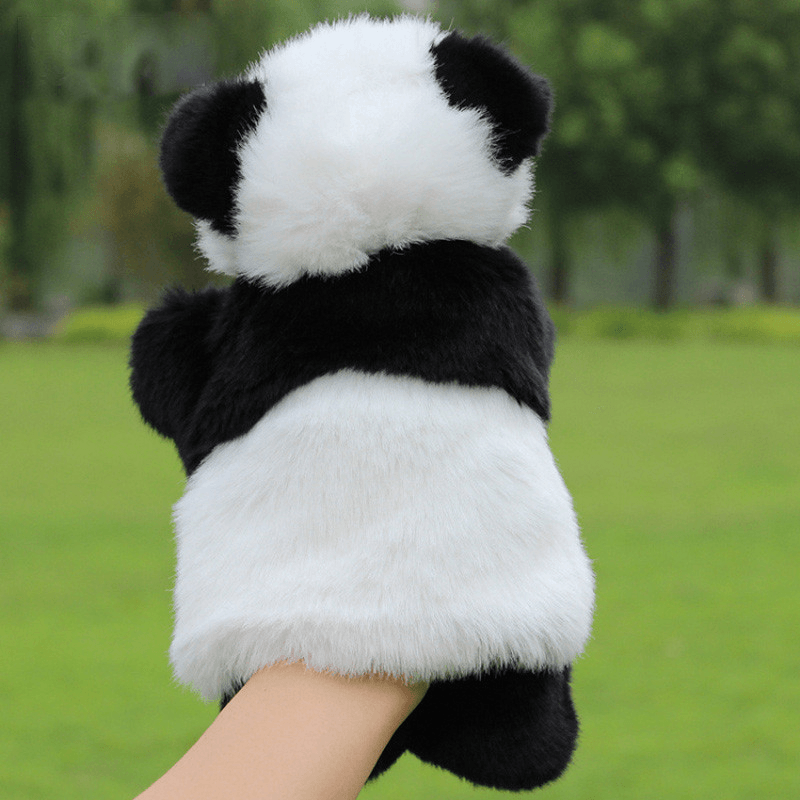 Baby-Plüschtiere, niedliche Cartoon-Panda-Handpuppe, Baby-Kind-Puppe, Plüschtier, Handpuppen, Kindergeschichte