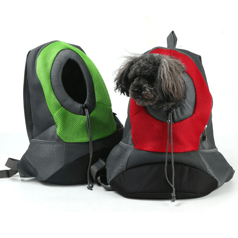 Oxford Cloth Breathable Mesh Pet Backpack Dog Portable Travel Out Backpack Carrier