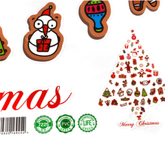 Christmas Party Home Decoration Multiple Element Merry Christmas Window Stickers Kids Children Gift