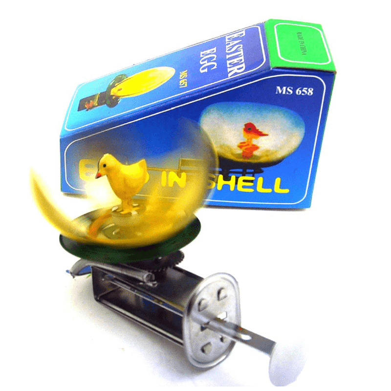 Classic Vintage Little Chicken Shell Nostalgic Adult Collection Wind up Kids Children Tin Toys