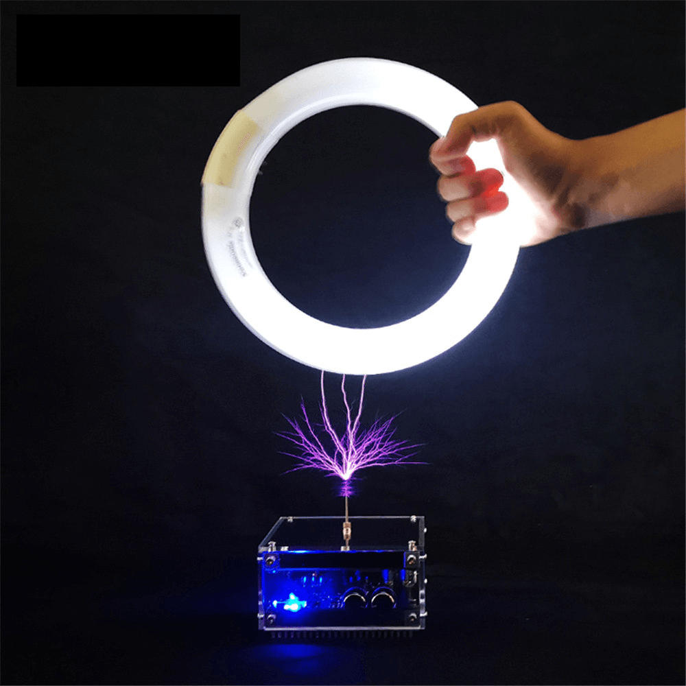 Stark Long Arc und Bluetooth-Musik Dual-Mode-Musik Tesla Coil Palm Flash Bluetooth-Blitz Länge 10 cm Wissenschaftsspielzeug