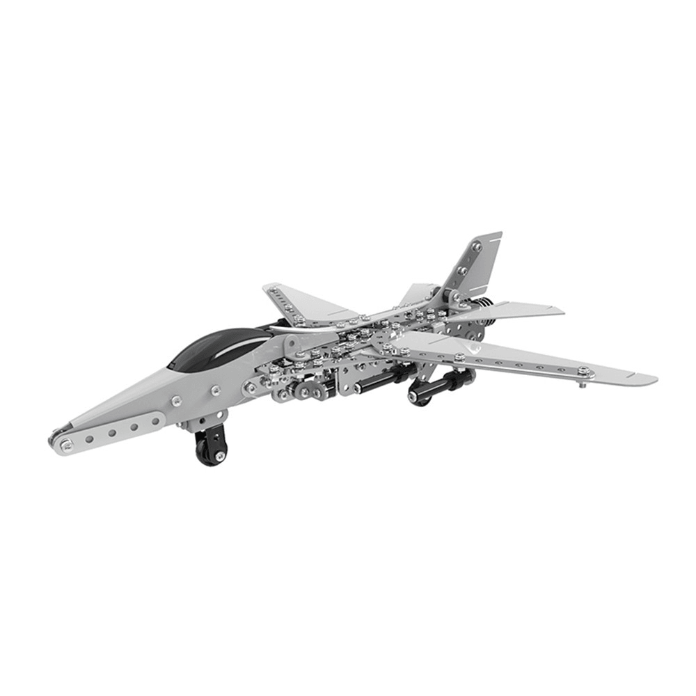 Mofun 3D Metal Puzzle Model Building Stainless Steel Aircraft Fighter Plane 470PCS