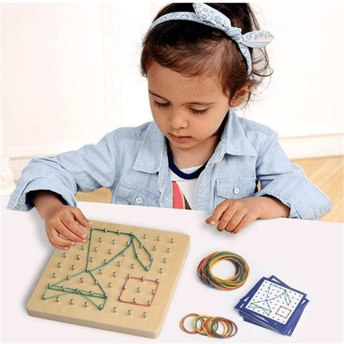 Montessori Traditional Teaching Geometry Puzzle Pattern Educational School Home Game Toy for Kids Gift