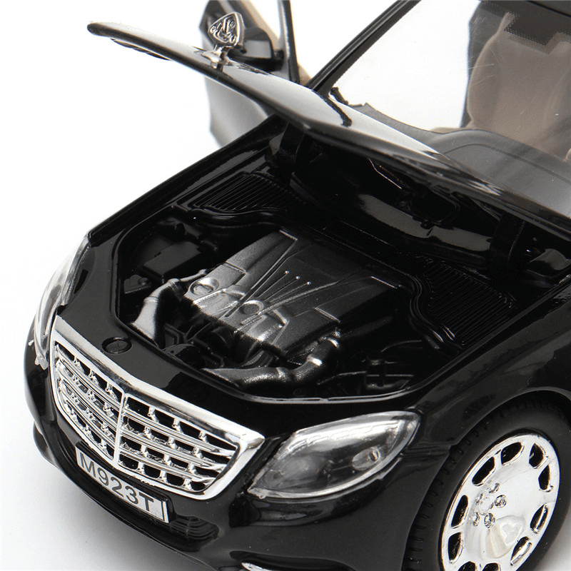 1:32 S600 Limousine Druckguss-Metallautomodell 20,5 x 7,5 x 5 cm Auto in schwarzer Box