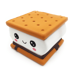 Gigglebread S'More Chocolate Biscuit Squishy 9.5*9*6CM Licensed Slow Rising with Packaging Collection Gift