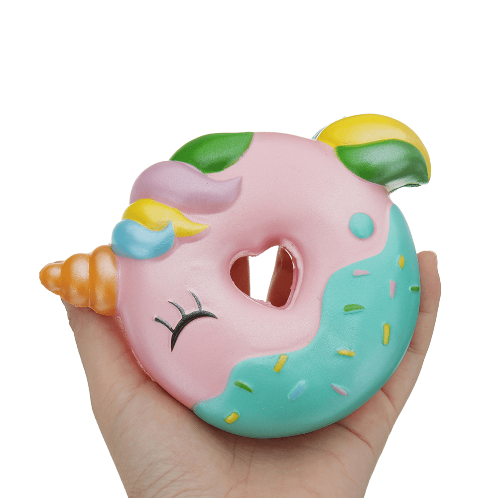 Oriker Donuts Squishy, ​​10 cm, süßes, langsam aufsteigendes Spielzeug, Dekor, Geschenk mit Originalverpackungsbeutel