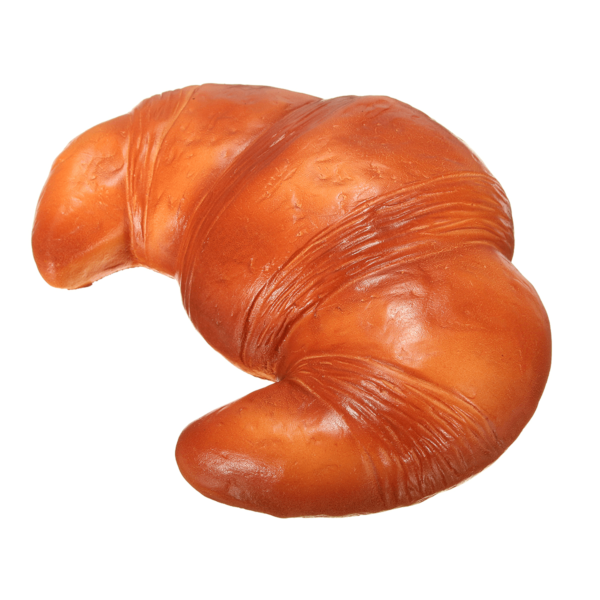 Areedy 18 cm Croissant-Squishy-Duft, lizenziertes, superlangsam aufgehendes Brot mit Originalverpackung