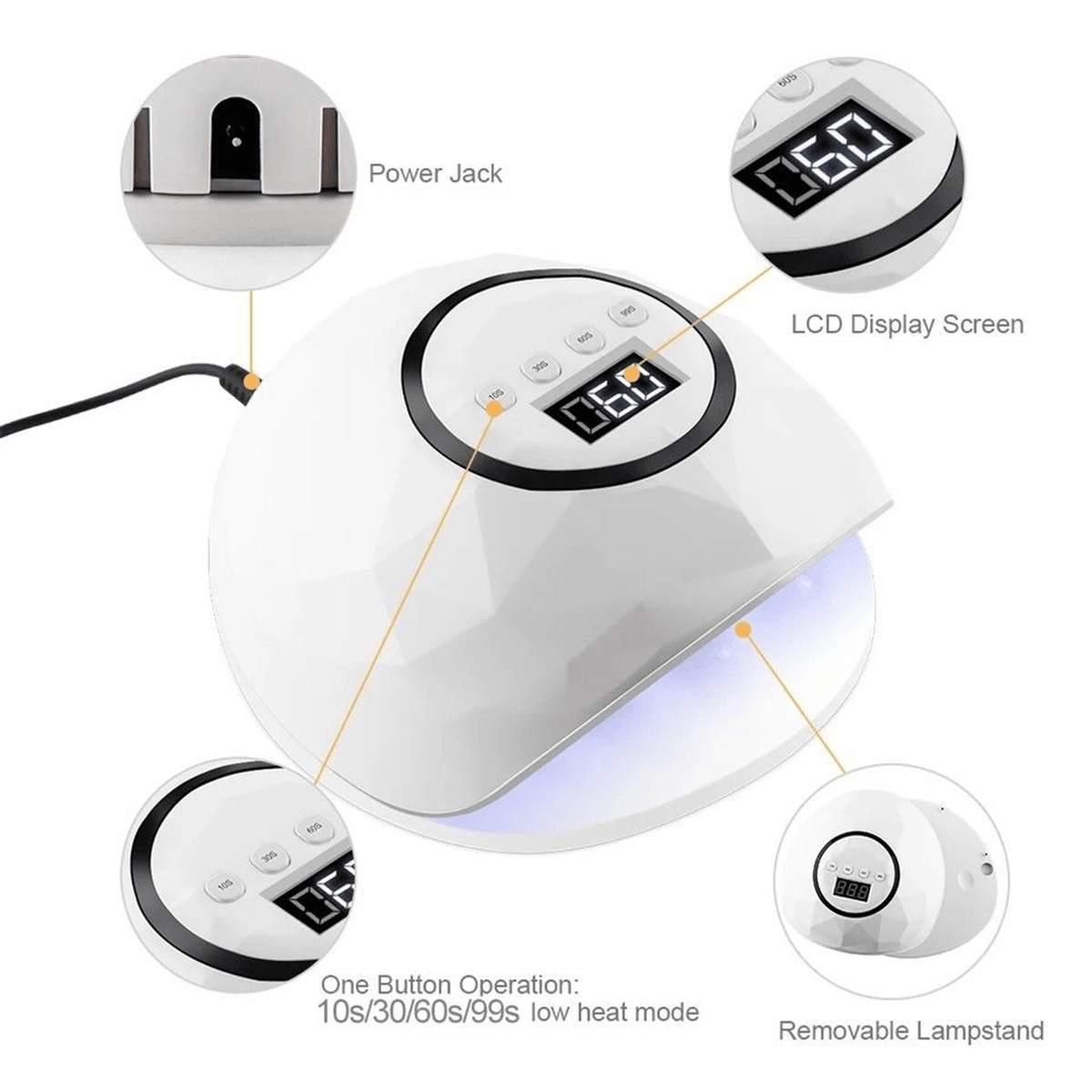 Professional SUN X5 plus UV LED Lamp 54W Nail Dryer with Auto Sensor LCD Display 36 LED Nail Dryer Lamp for Manicure Gel