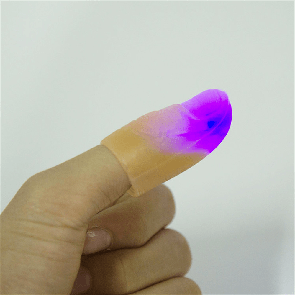 LED Finger Lichter Tricks Finger Licht Daumen Licht Finger Streich Spielzeug Werkzeug für Halloween