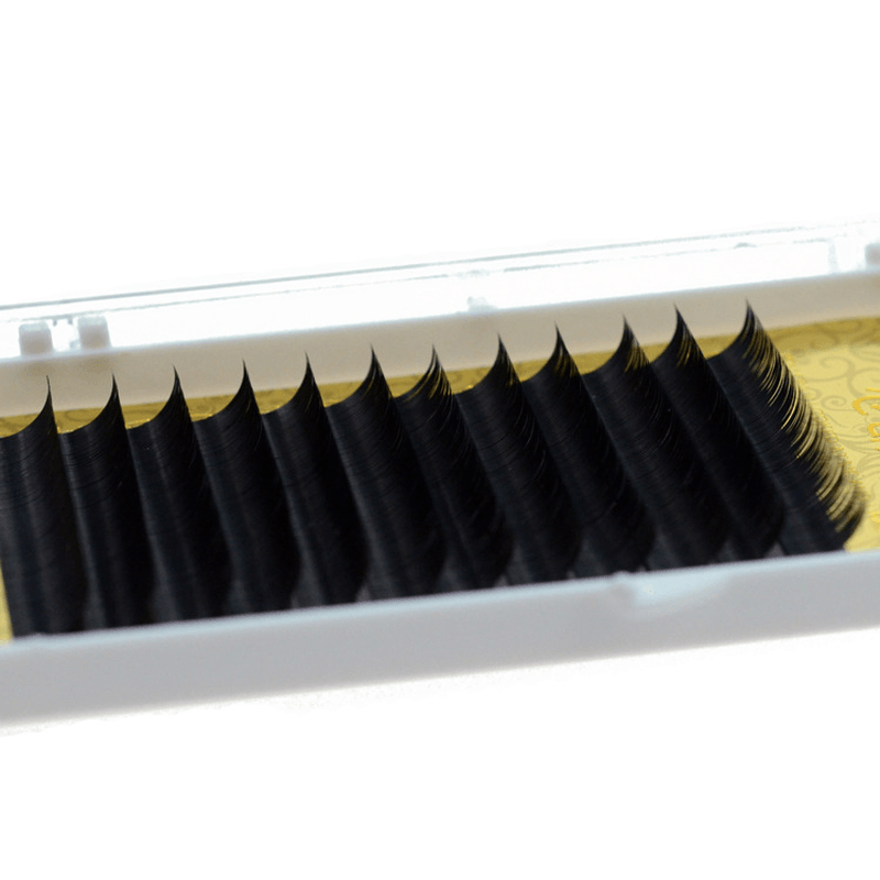 12 Rows 8-13Mm Individual Eyelashes Extension Synthetic Fiber Eyes Makeup False Eye Lashes Grafting