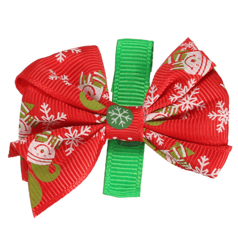 Lovely Girls Baby Horquillas de Navidad Bowknot Pinzas para el cabello Accesorios de Navidad 6 Patrones diferentes