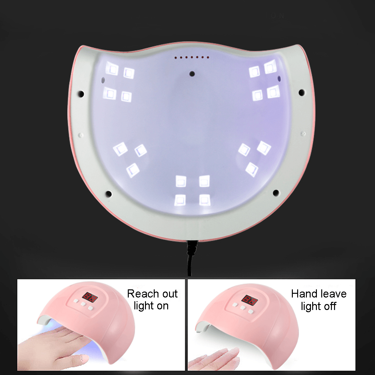 54W LED Nail Dryer Machine Phototherapy Machine Quick-Dry Induction Dryer