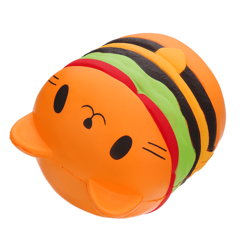 Sanqi Elan Huge Cat Burger Squishy 8.66'' Humongous Jumbo 22CM Soft Slow Rising with Packaging Gift Giant Toy