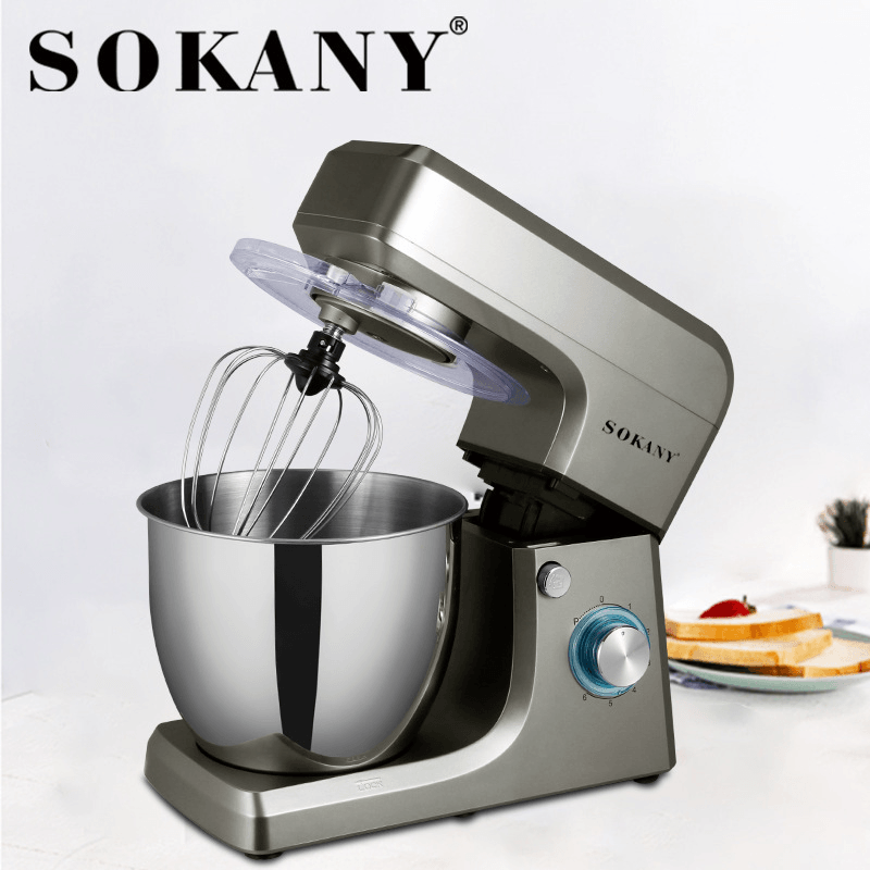 SOKANY SK-1511 Multifunctional Electric Stand Mixer with Dough Hook Whisk Beater 1400W