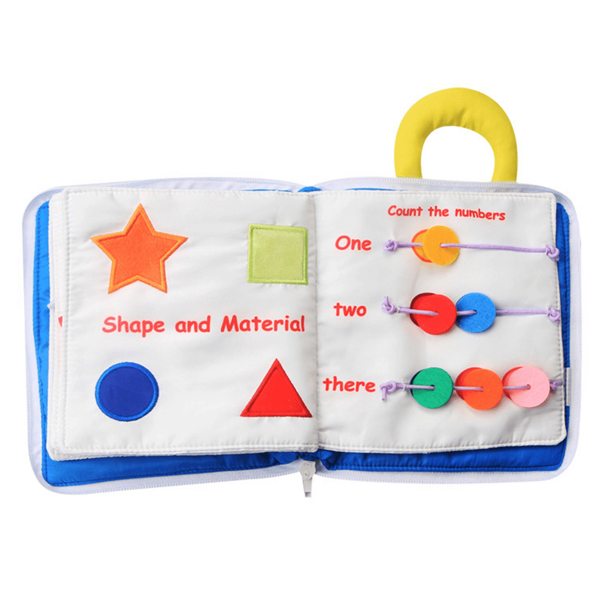 Infant Early Education Soft Cloth Books Baby Learning Activity Practice Hands Book Toys