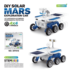 DIY Solar Planet Rover STEM Assembly Four-Wheel Drive Electric Science and Educational Model Toys