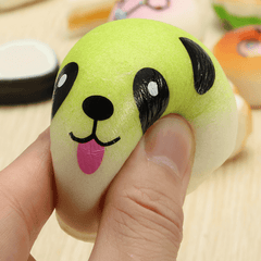 10Pcs Random Squishy Soft Sushi/Panda/Bread/Cake/Buns Phone Straps