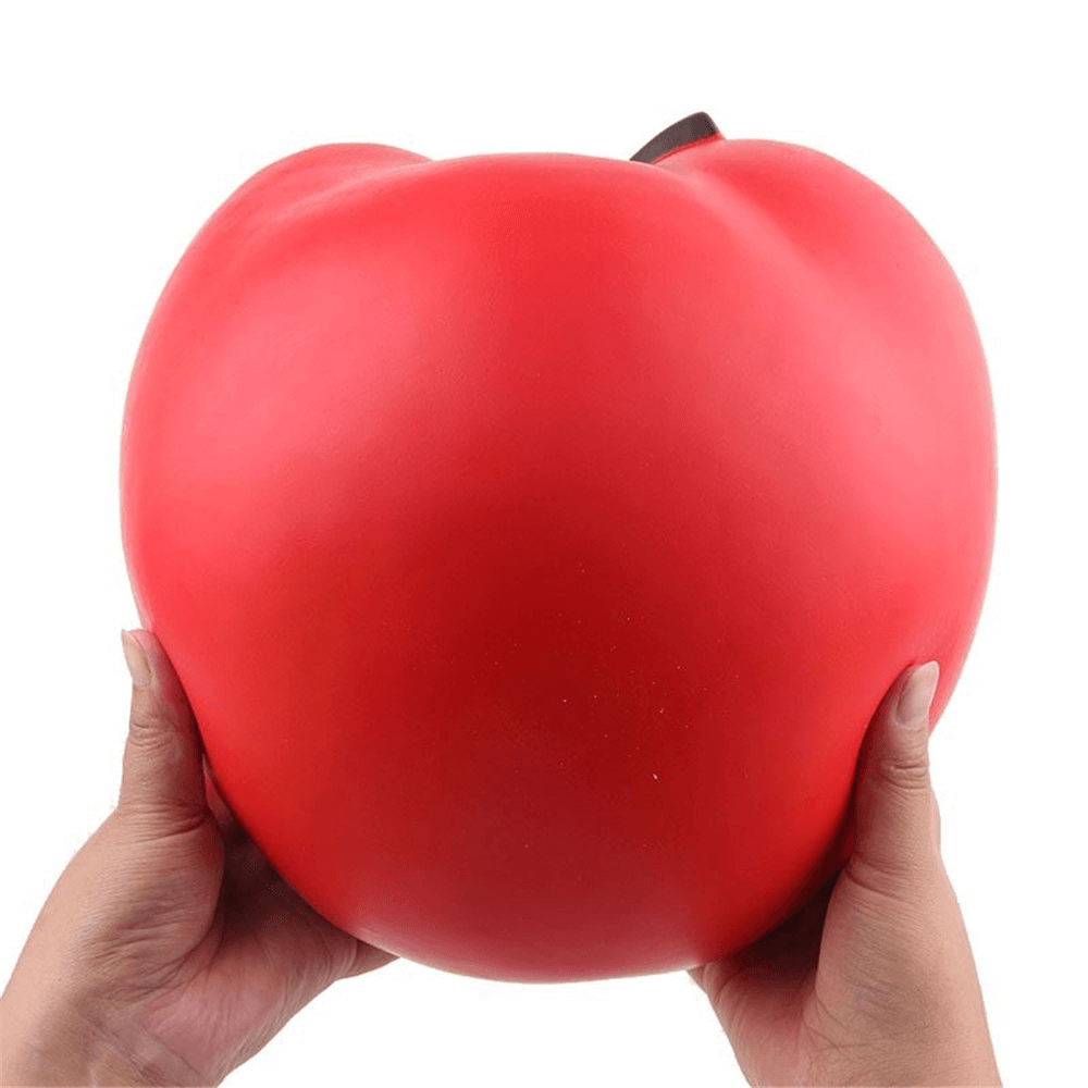 Huge Squishy 9.45In 24Cm Half Apple Green Red Slow Rising Jumbo Giant Soft Squishies Soft Stress Reliever Toy