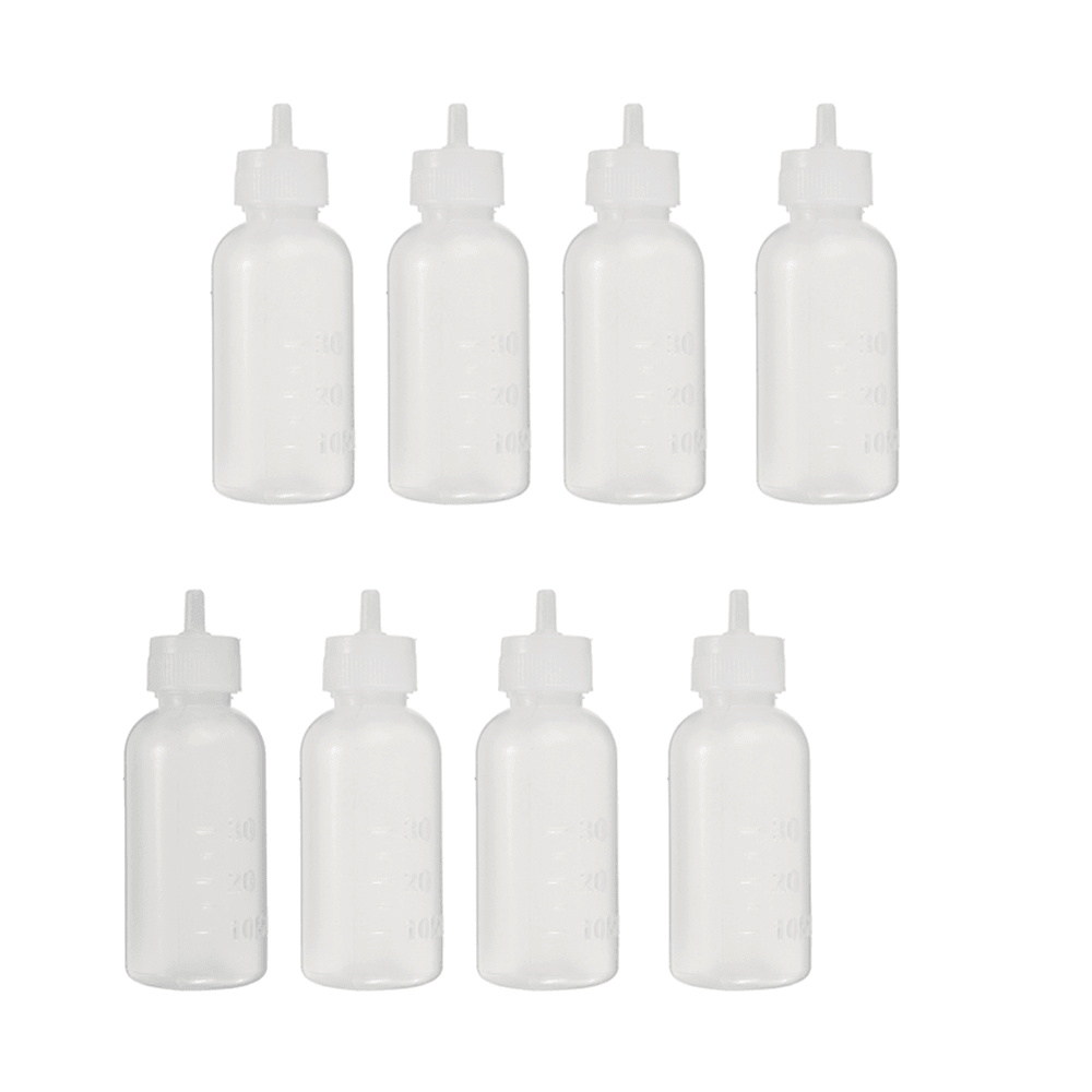 28Pcs/Set Kit di aghi di erogazione Punta smussata Siringa Contagocce per colla Flacone di plastica per spremere liquidi per il riempimento e la misurazione di liquidi Applicatore di colla industriale