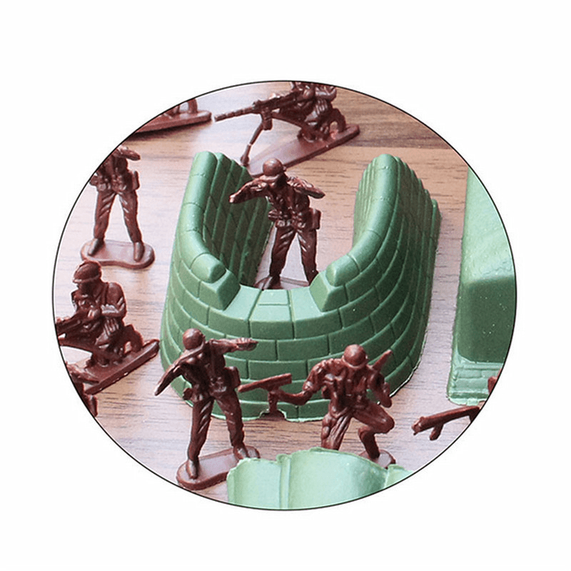 100PCS 3CM Armee Combat Männer Kind Spielzeug Soldaten Militär Kunststoff Figur Action Figur