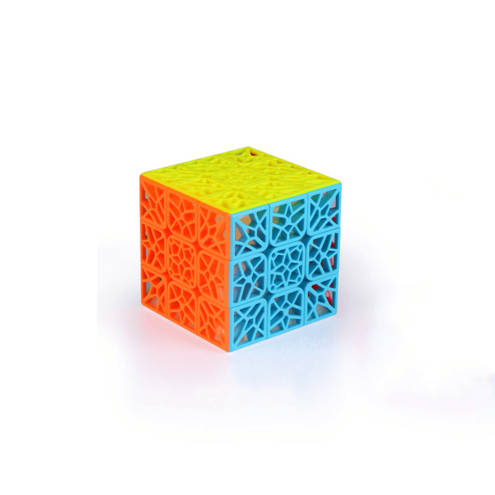 QY DNA Flat or Concave Third-Order Magic Cube Unique Creative Puzzle Hollow Children'S Magic Cube Toys