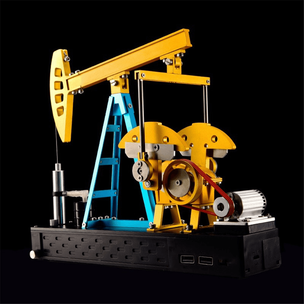 Teching Assembly Pumping Unit Metal Assembly Model Simulation Puzzle Teaching DIY Toy Gift